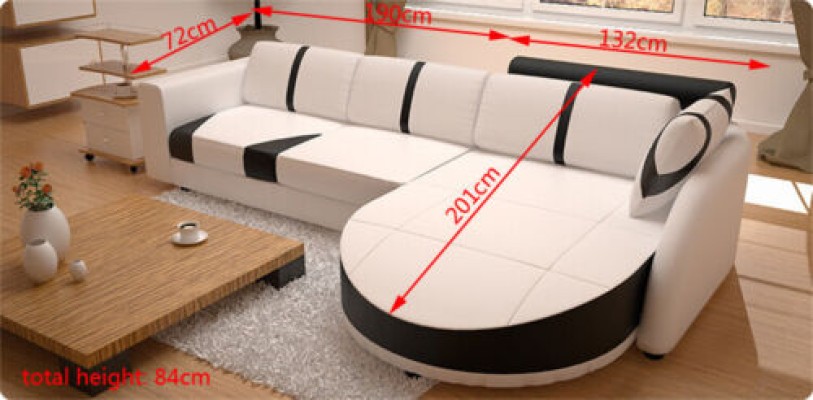 Designer Sofa Couch Polster Garnitur Ecksofa Leder TextilWohnlandschaft