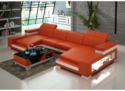 Элегантный и изысканный диван с высокой спинкой и качественной кожаной обивкой для создания роскошной зоны отдыха
