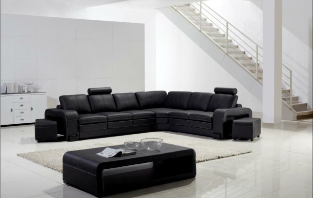 Sofa Set Sitzecke Polster Garnitur Wohnlandschaft Ecksofa Hocker