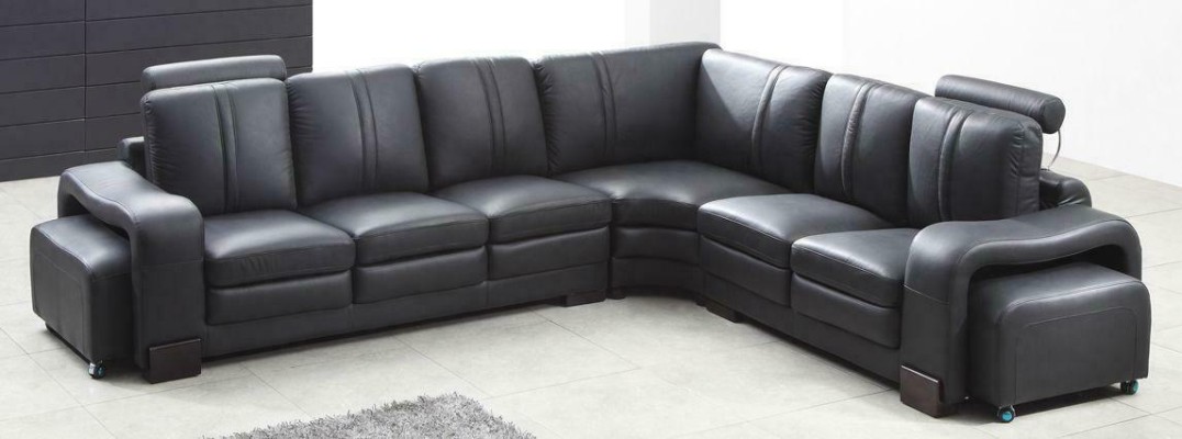 Sofa Set Sitzecke Polster Garnitur Wohnlandschaft Ecksofa Hocker