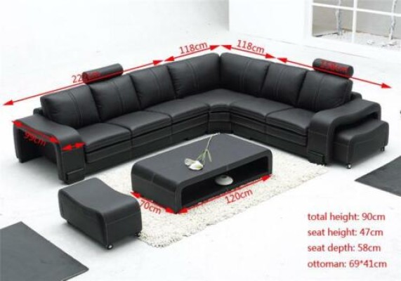 Sofa Set Sitzecke Polster Garnitur Wohnlandschaft Ecksofa Hocker