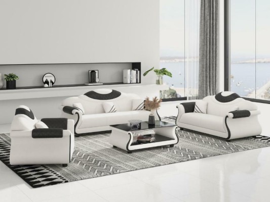 Sofagarnitur 3+2+1 Sitzer Garnitur Sofas 3tlg. Wohnlandschaft Sofa Couch Polster