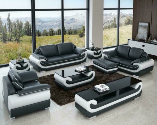 Relax Sofagarnitur 3+2+1 Sitzer Set Design Sofas Polster Couchen Leder