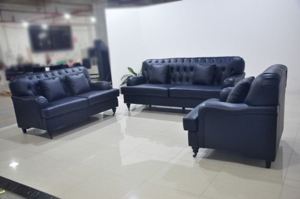 Chesterfield Sofa Leather Sofa Sets Elegant Luxury Living room Modern Design