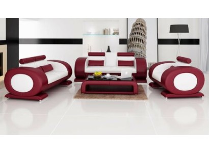 Sofagarnitur Garnituren Set Design Sofas Polster Couchen Leder 311 Sitzer Neu