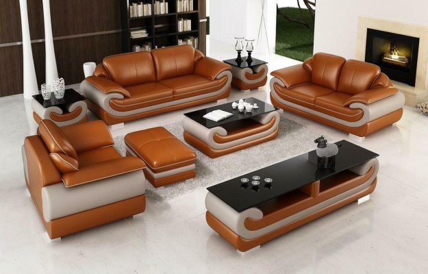 Leather Sofa Couch Living landscape 3+2 Seater Suite Design Modern Sofa xxlmebel.kz 