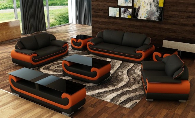 Ledersofa Couch Wohnlandschaft 3+2 Sitzer Garnitur Design Modern Sofa xlmoebel.de