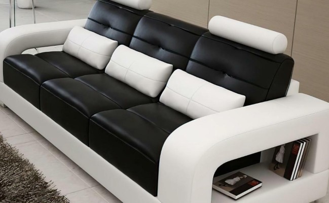 Ledersofa Couch Sofagarnitur 3+2 Garnitur Design Modern Sofa Sitzer Garnituren