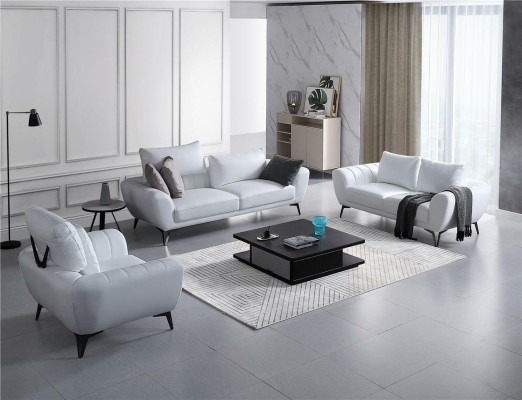 Leather sofa Couch Living landscape 3+2 Seater Suite Design Modern Sofa