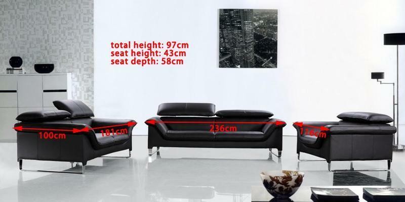 Leather sofa Couch Living landscape 3+2 Seater Suite Design Modern Decorative Sofa