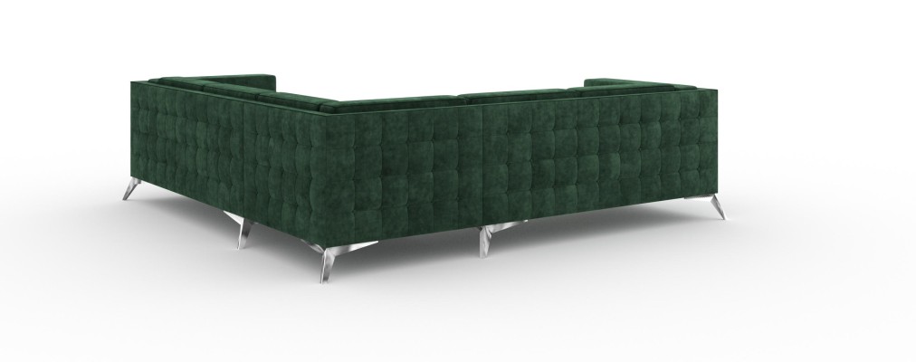 Sofa L-Form Chesterfield Couch Wohnlandschaft Garnitur Design Klassische