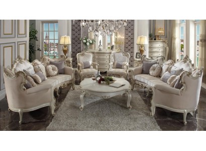 Роскошный полукруглый диван для гостиной в стиле Барокко Рококо
