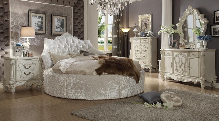 Bett 2x Nachttisch 3 tlg. Schlafzimmer Set Betten neu Luxus Chesterfield