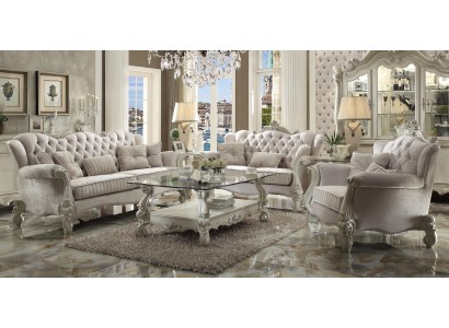 Sofagarnitur Couch Polster Klassik 3+1+1 Sitzer Set Design Sofas Polster