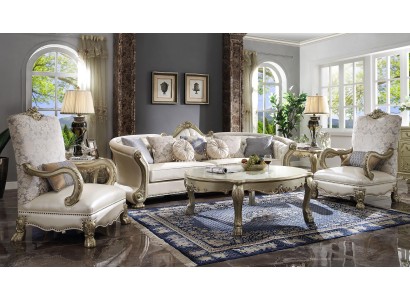 Klassischer Tisch Couchtisch Beistelltisch Sofa Design Wohnzimmer Barock