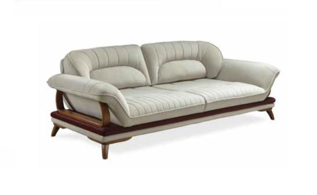 Бело-бордовый комплект роскошных диванов 3+3+1 из 2-х трехместных диванов и кресла
