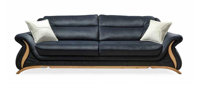 Design Sofagarnitur Polster Sofa Sessel Set Garnitur 3+3+1 3 tlg. Set