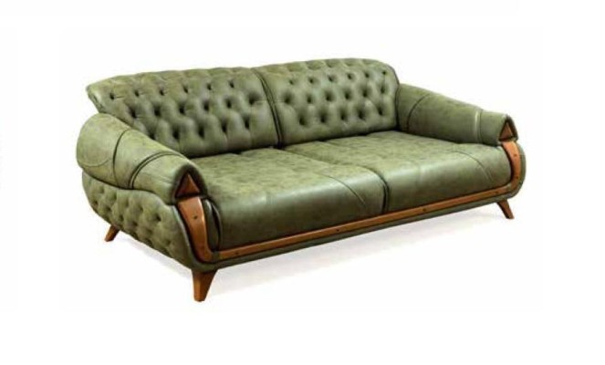 Klassischer Dreisitzer Sofa Couch Polster Möbel Wohnzimmer 3 Sitz