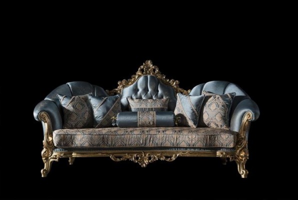 Barock Klassische Wohnzimmer Couch Set Garnitur Tisch Sofagarnitur 6tlg