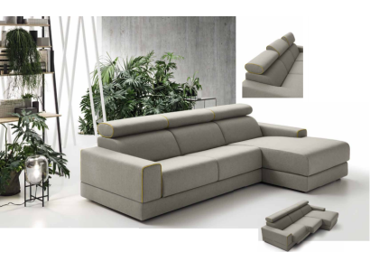 Бесподобный элегантный серый угловой диван
