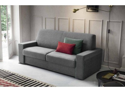 Лаконичный серый двухместный диван для гостиной комнаты