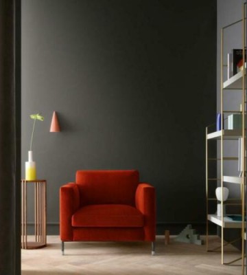 Design Lounge Club Relax Armchair Chair Upholstery Television Textile Red Luxury Fabric new