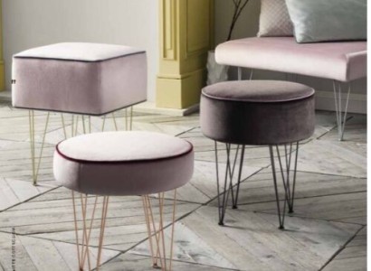 Stool Stool Ottoman Relax Pouf Footstool Round Stool Upholstered Stool new