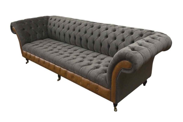 Sofa 4 Sitzer Chesterfield Luxus Couch Big Couchen Polster 300cm Design