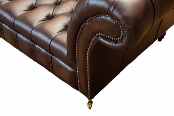 Chesterfield 4 Seater Leather Living room Design Couches Sofa Furniture new