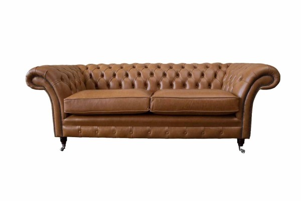 Благородный 3-х местный диван честерфилд в классическом стиле