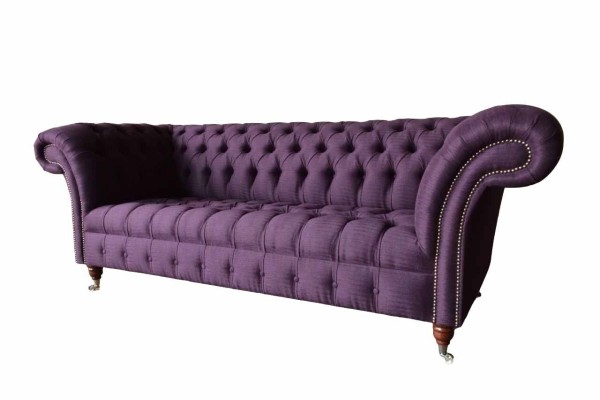 Chesterfield 3 Seater Sofa Fabric Sofa Couch Upholstery Seat 3 Seater Sofas new