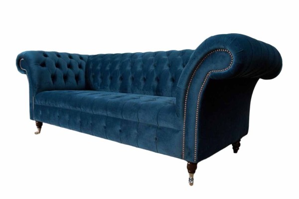 Chesterfield Sofa 3 Sitzer Polster Sofas Couchen Luxus Stoff Design