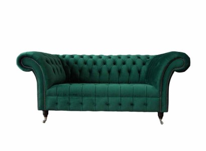 Chesterfield Two-seater Sofa 2 Seater Design Sofas Upholstery Modern Seat Fabric