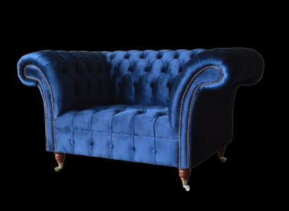 Design Armchair Textile Luxury Couch 1.5 Seater Sofa Relax Lounge Club new