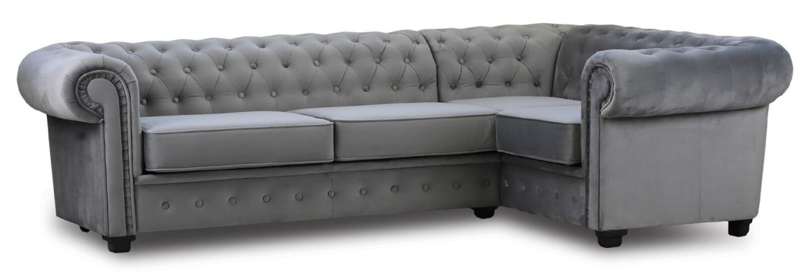 Corner sofa Couch Upholstery Furniture Luxury Furniture Furnishings Velvet fabric Corner suite