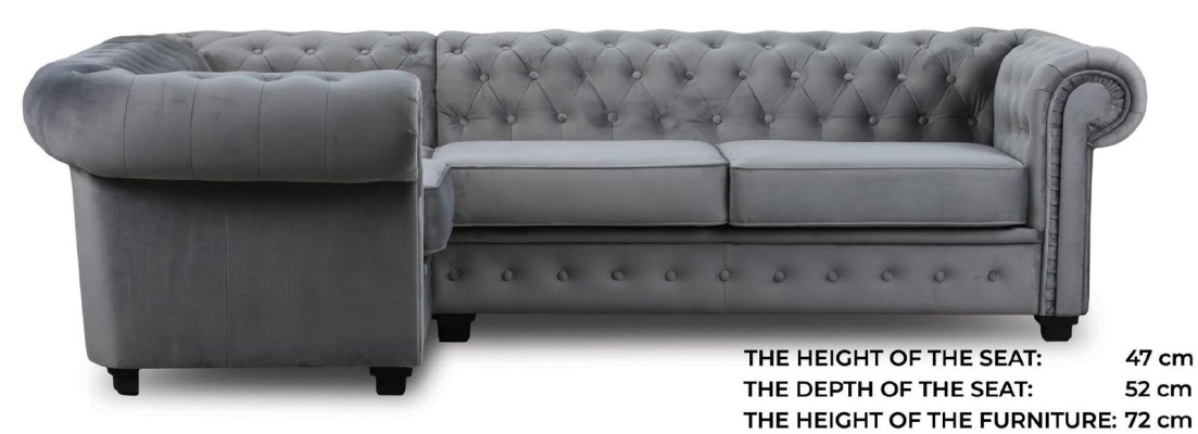 Chesterfield Sofa Couch Upholstery Furniture Corner suite Sofas Couches Fabric Textile