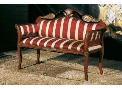 Classic Bench seat Upholstery Furniture Baroque Style Textile Bench Two-seater