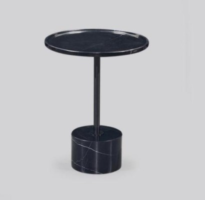 Бесподобный стильный черный столик из мрамора и металла