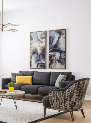 Sessel Wohnzimmer Luxus Relax Stühle Club Lounge Möbel Sofa Flieder