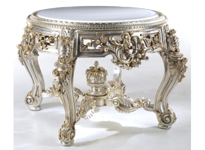 Круглый обеденный стол в стиле барокко