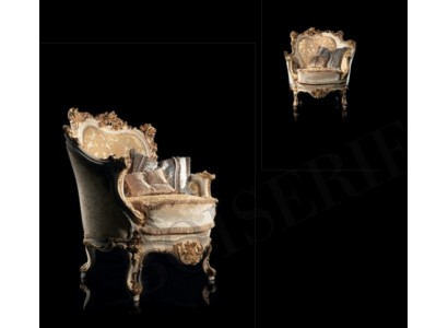 Дизайнерское мягкое кресло в классическом стиле