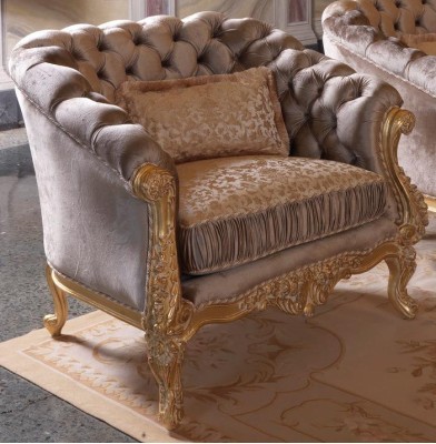 Великолепное мягкое кресло в стиле Честерфилд 