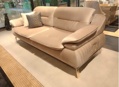 Wohnzimmer Sofa 3 Sitzer Beige Design Stil Möbel Moderne Sofas Neu