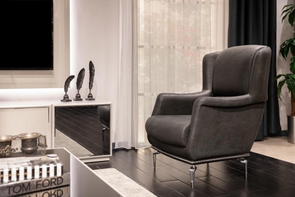 Wohnzimmer Sessel Designer Lounge Set Luxus braun Lounge Club Möbel