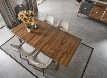 Esszimmer Tisch Holz Luxus Möbel Stil Moderner brauner Holztisch Tische