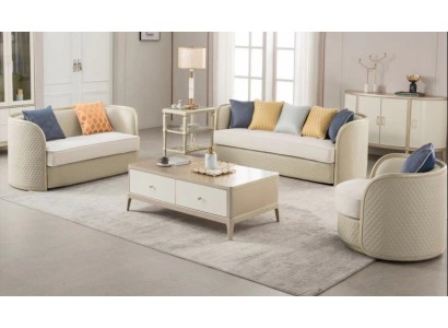 Stoffsofa Sofagarnitur 3+2+1 Sitzer Set Designersofa Couchen Modernes