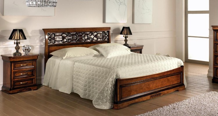 Bed Furniture for Bedroom Double bed Wooden bed Design bed Vaccari cav giovanni