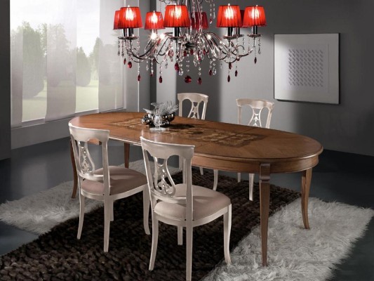 Esszimmer Set Essgruppe Klassischer Echt Holz 4tlg Set Stuhl Garnitur 4x Stühle