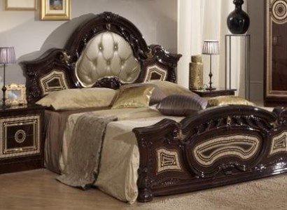 Chesterfield 3 pcs. Set Bed 2x Bedside table Beds Double Hotel Upholstery Console