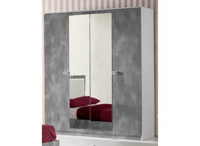 Большой шкаф с зеркалами в современном стиле из люксовых материалов и фурнитуры 